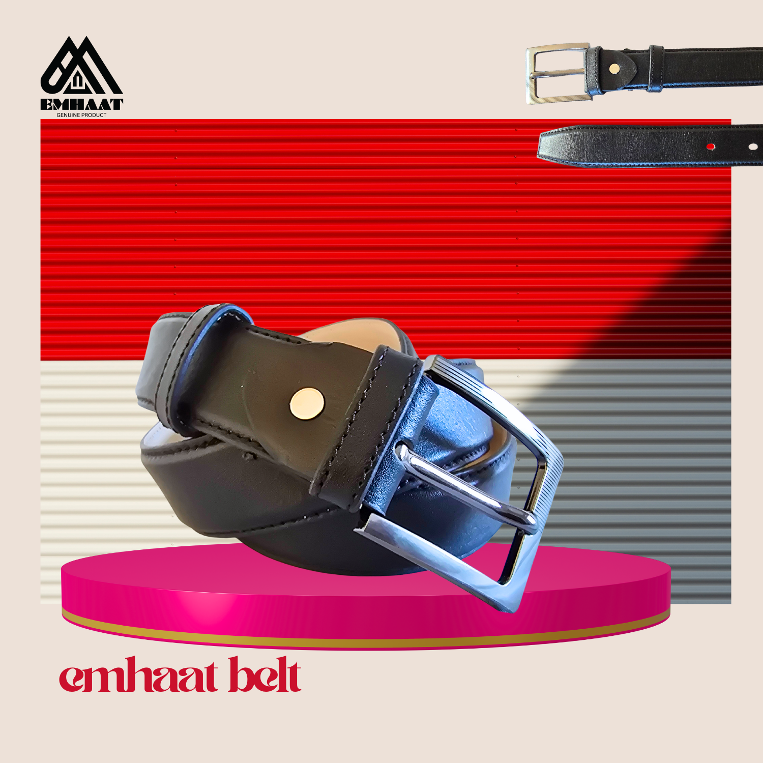 Belt with Sleek Design