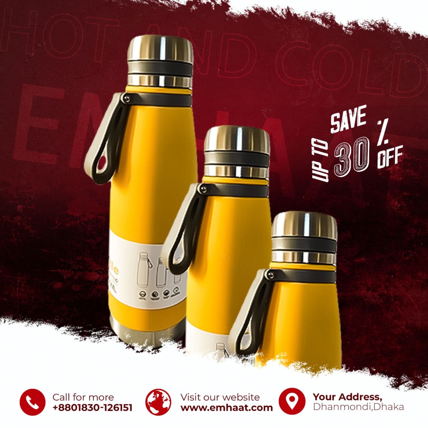 650ML Thermos Cold and Hot Drinks Coffee Vacuum Bottle