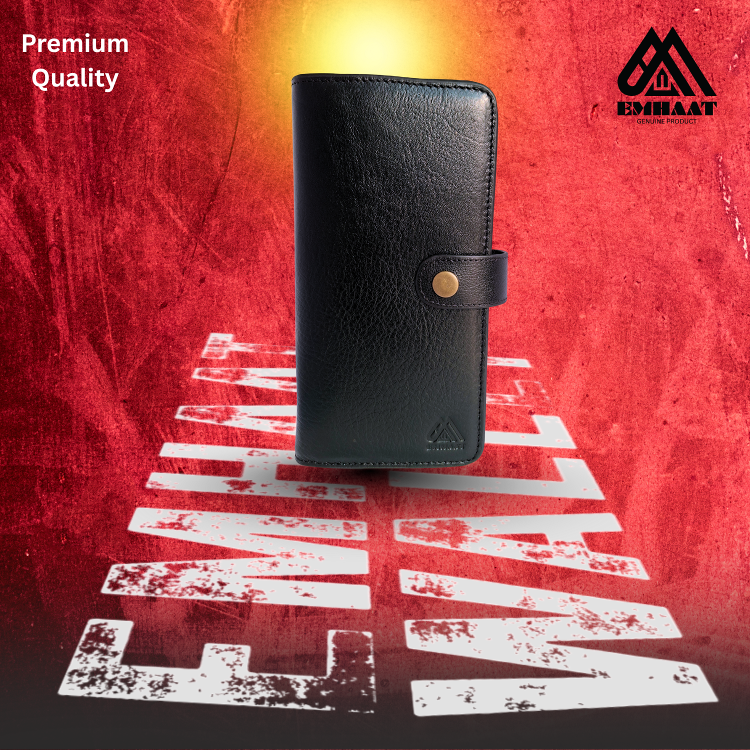 Premium Genuine Leather long Wallet