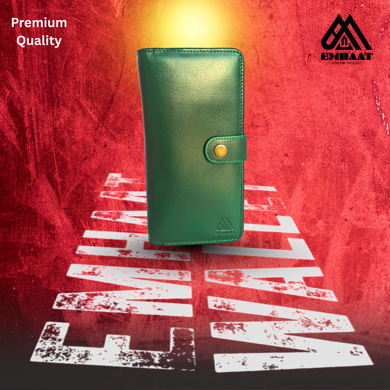 Premium Genuine Leather long Wallet