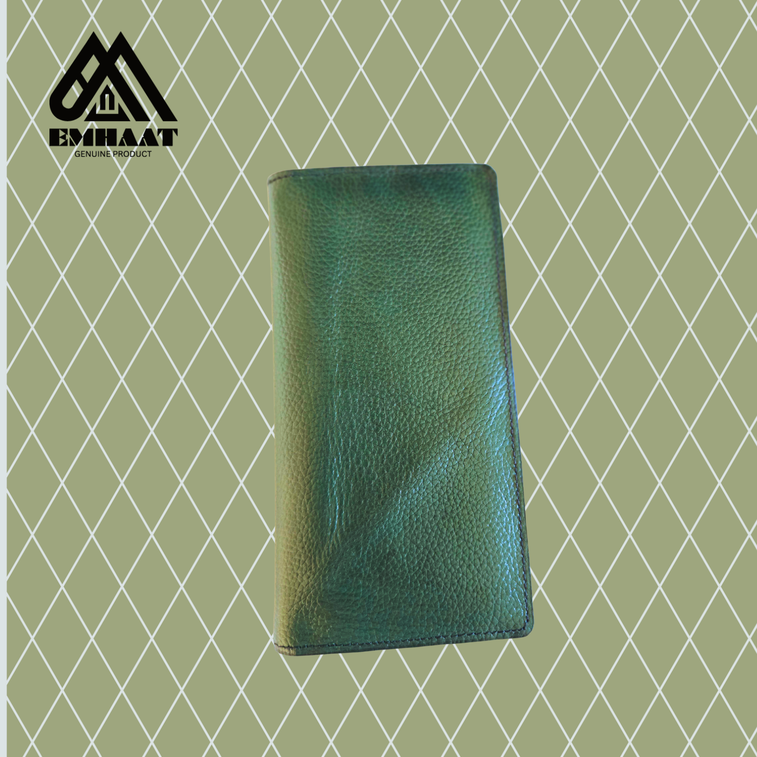 EMHAAT Genuine Leather Men's Long Wallet